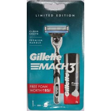 Gillette Mach3 blade and Free foam
