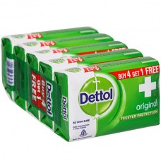 DETTOL ORIGINAL SOAP  75 G (BUY 4 GET 1 FREE)