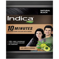 INDICA 10 MINUTES POWDER HAIR COLOUR (NATURAL BLACK) 5 G