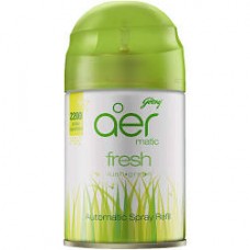 Godrej aer matic, automatic air freshener refill pack fresh lush green 225ml